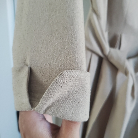 Vintage long dress , open front buttons and waist belt - Picture 6 of 16